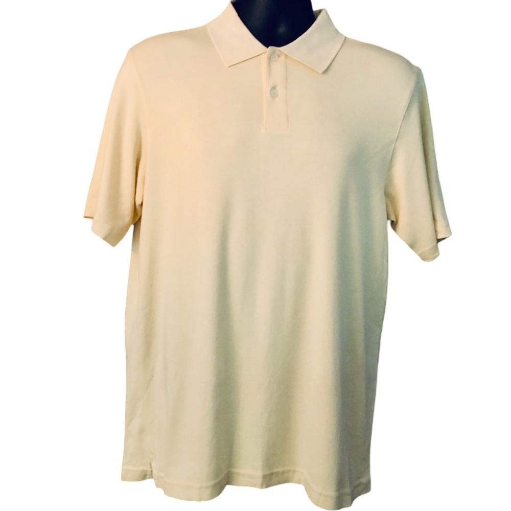 Tasso Elba 100% Pima Cotton Yellow Polo Shirt